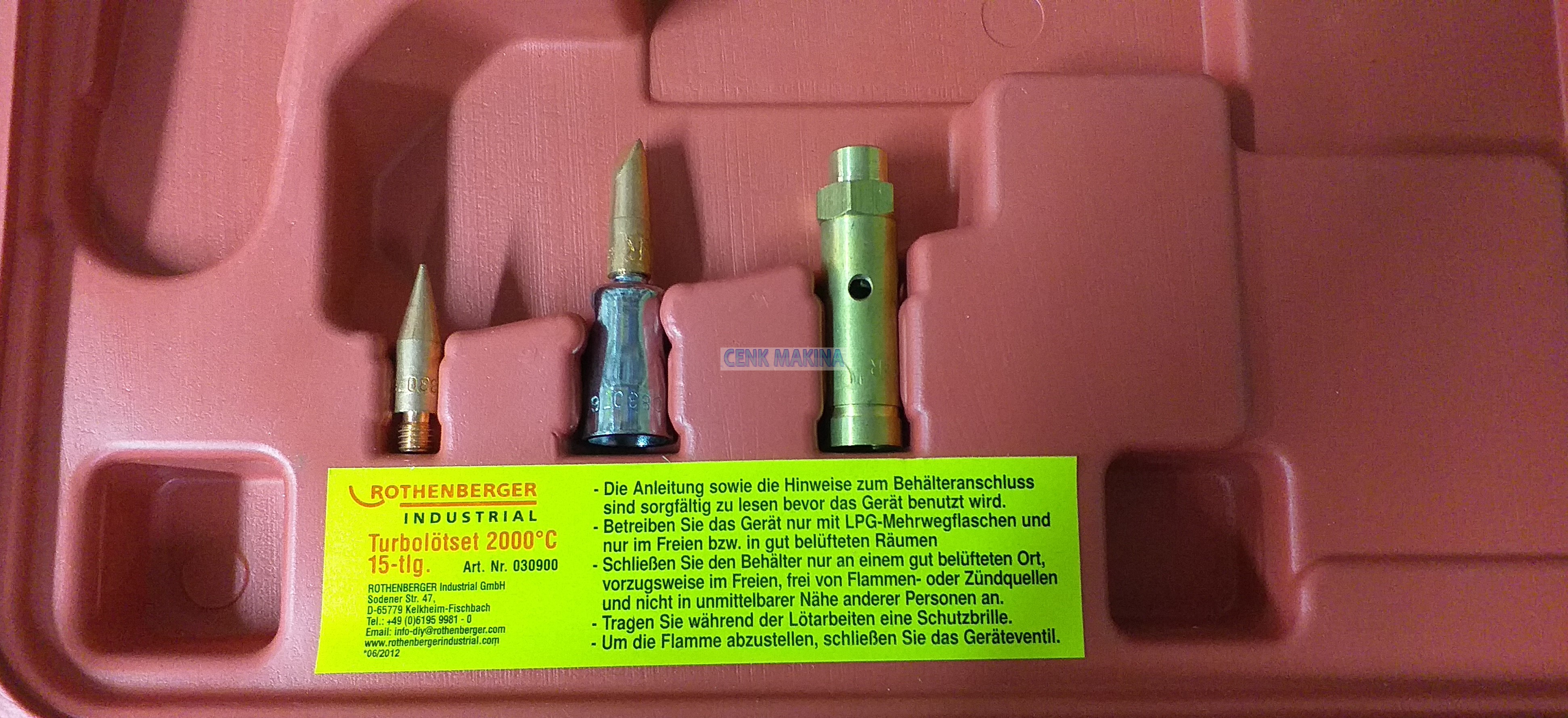 Rothenberger  Şalimo Takımı Orjinal Made in Germany